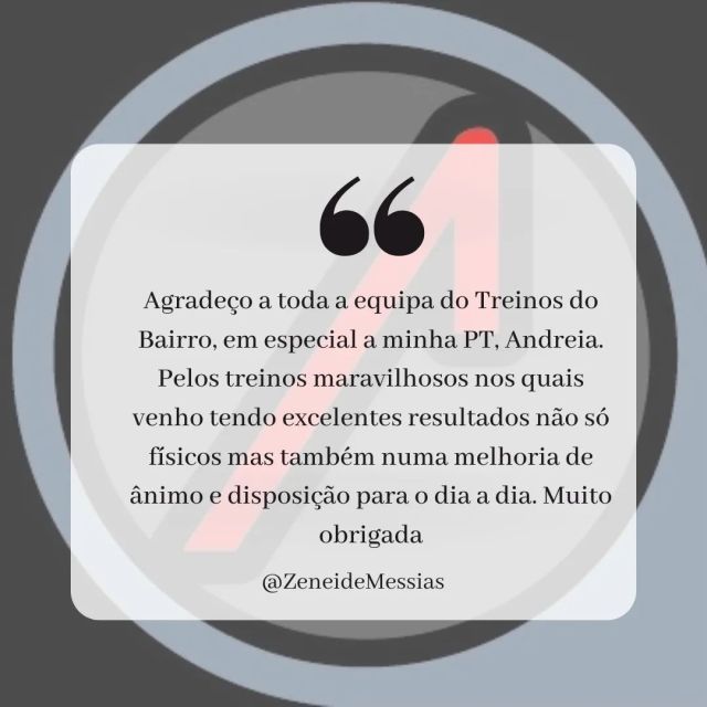 Mais um caso de sucesso e, como refere a Zeneide, não só em resultados físicos. O exercício físico regular ajuda a manter uma boa saúde mental. Obrigado pela partilha Zeneide 🙏